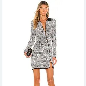 REVOLVE HANSEN + GRETEL Brydie Dress in Floral Jacquard, mini dress, size XS